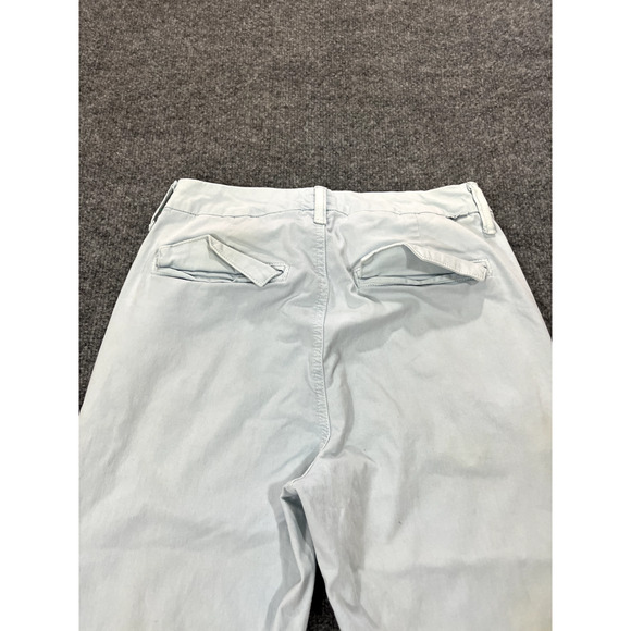 Mother Womens The Shaker Prep Fray Pants 27 Striped Ankle Killing Time Blue/Red - Picture 9 of 16